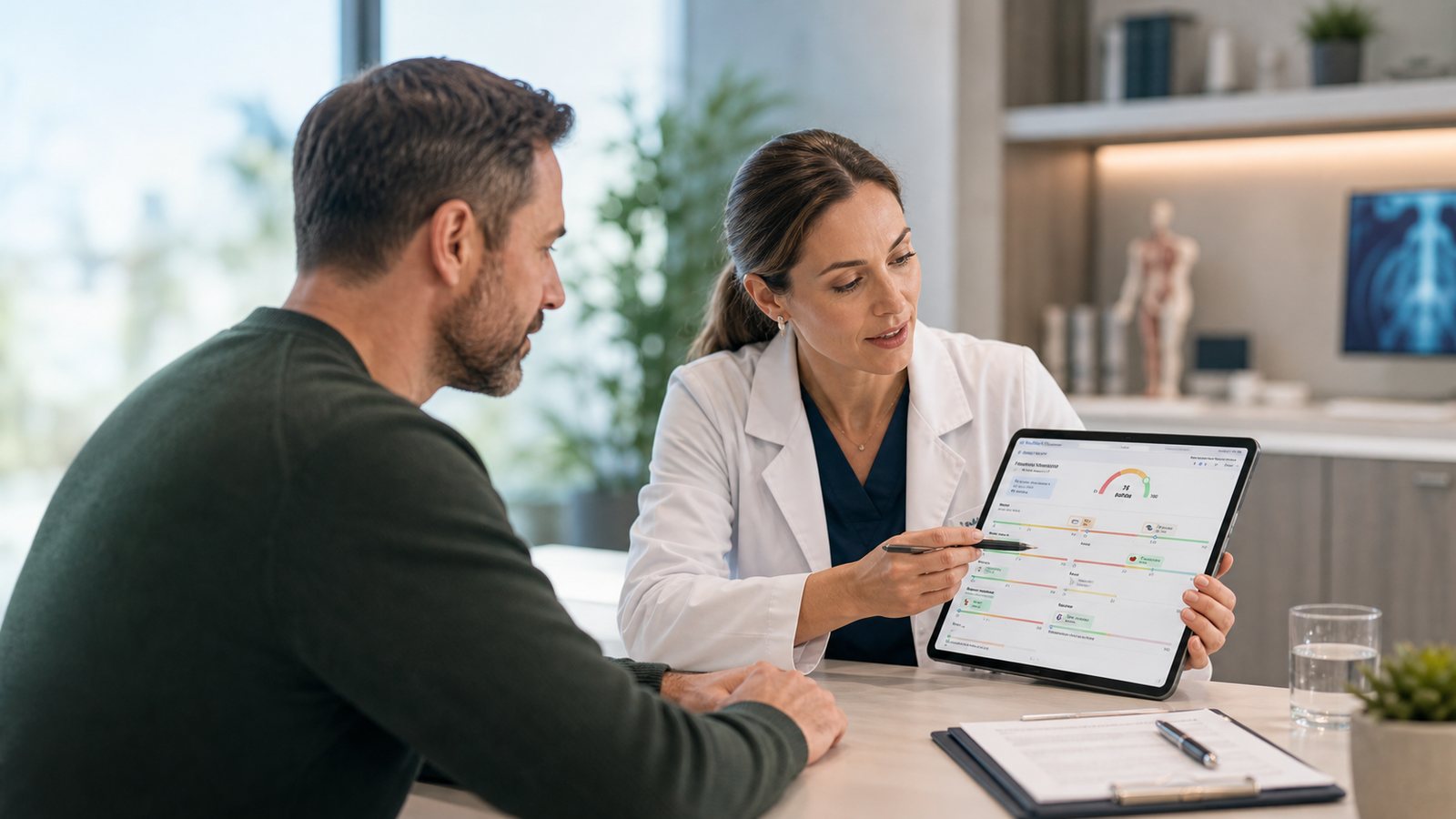Preventive health consultation supported by a digital workflow